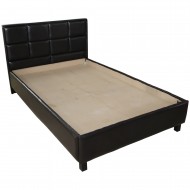 Pat Soft tapitat pentru saltea 120x200, Wenge Pat Soft tapitat pentru saltea 120x200, Wenge